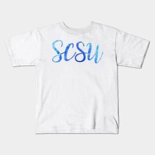 Cursive Southern Connecticut State University Kids T-Shirt